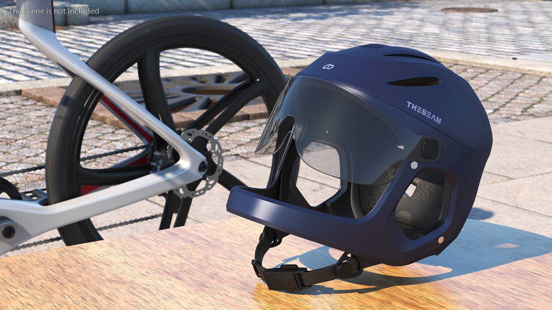 Virgo Move Full-Face Helmet Blue 3D