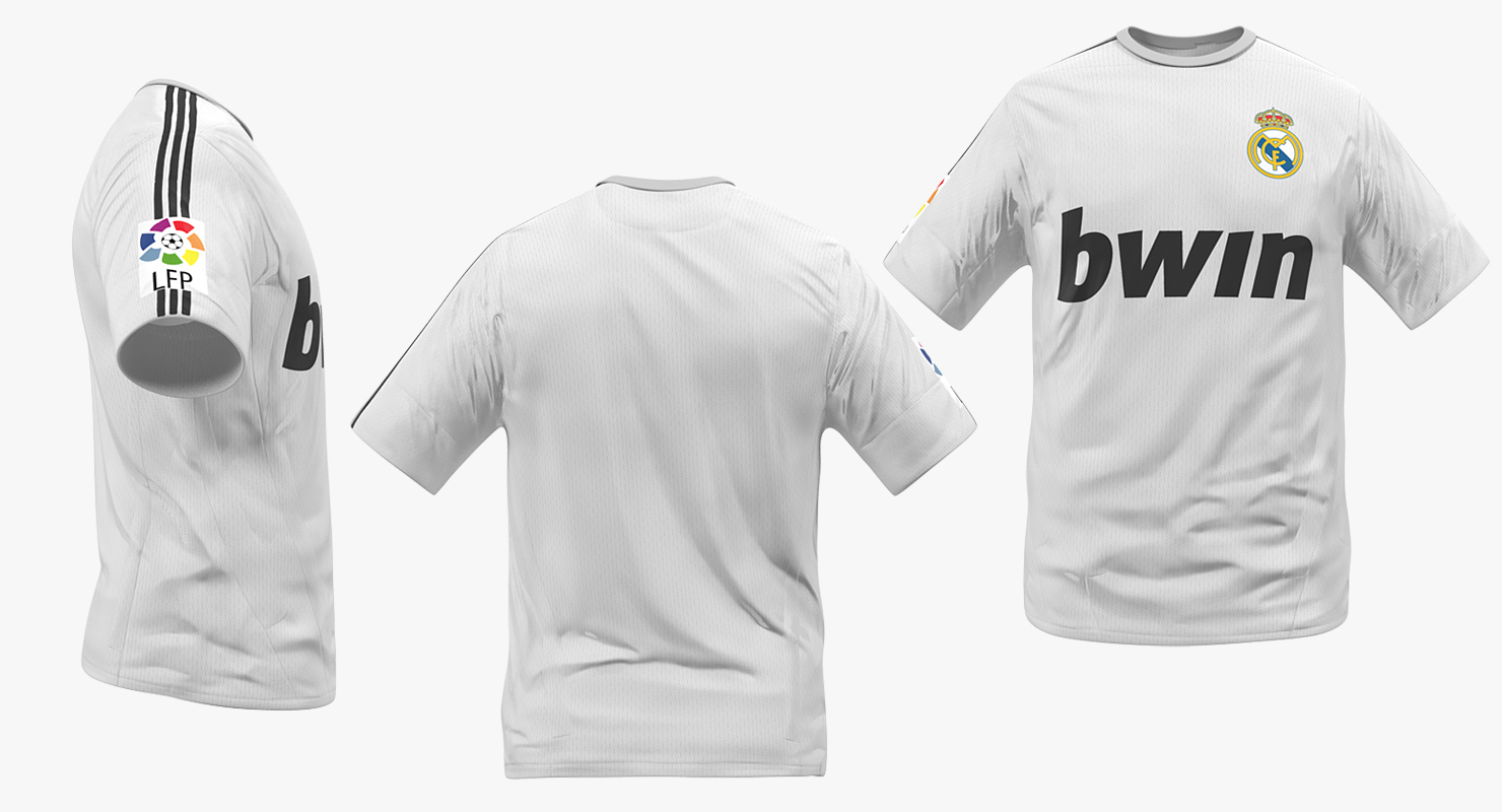 3D Soccer T Shirt Real Madrid 2 model