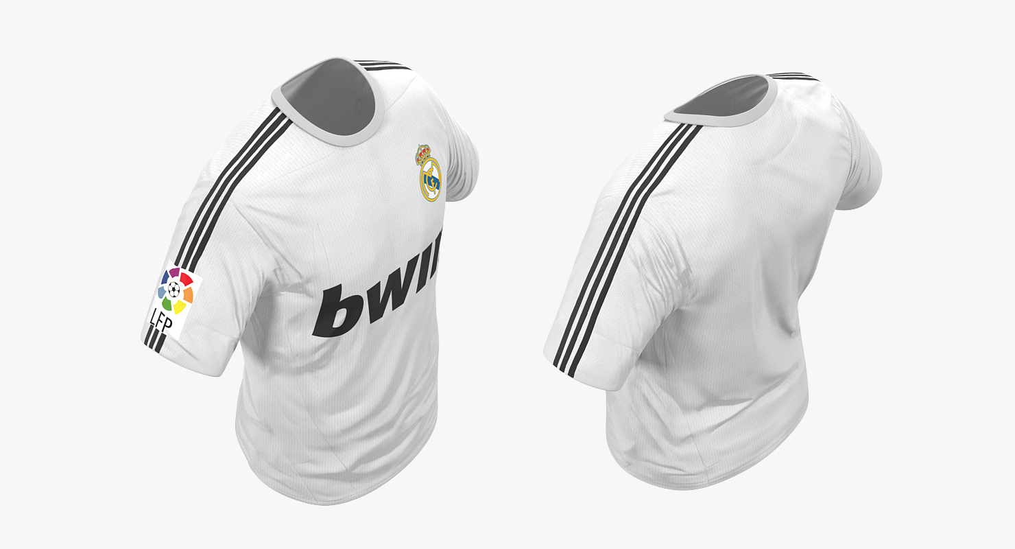 3D Soccer T Shirt Real Madrid 2 model