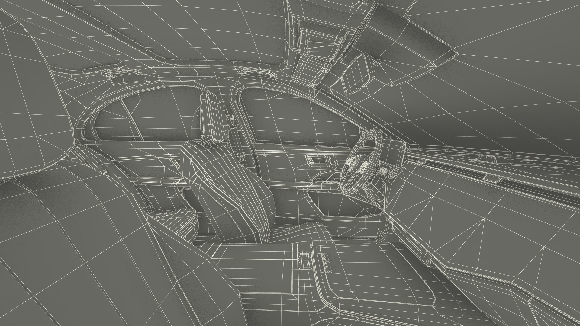 Mercedes E-class White Color Rigged for Cinema 4D 3D model