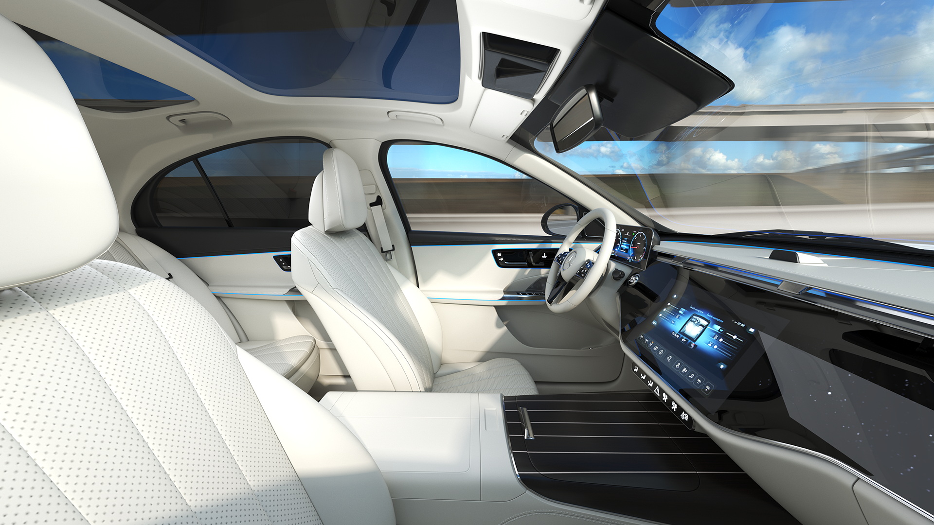 Mercedes E-class White Color Rigged for Cinema 4D 3D model