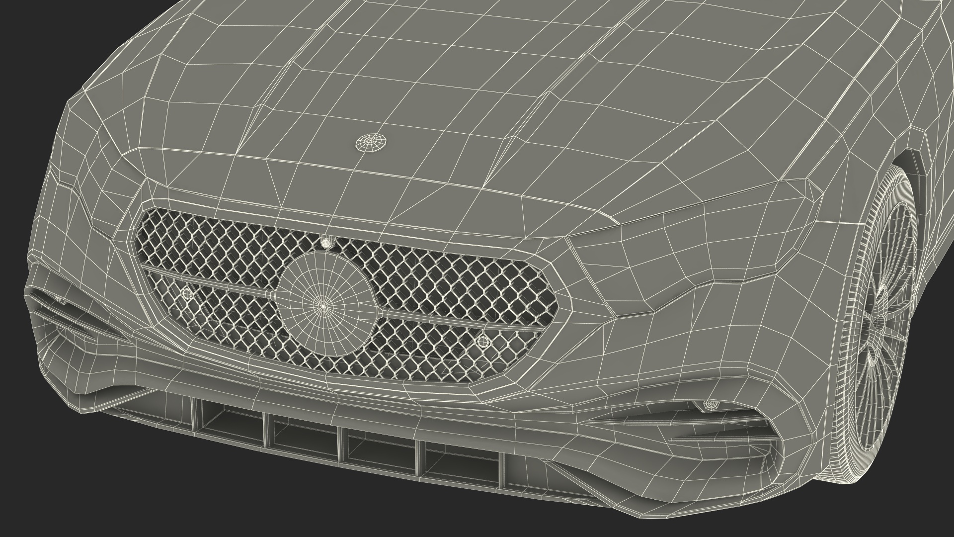 Mercedes E-class White Color Rigged for Cinema 4D 3D model
