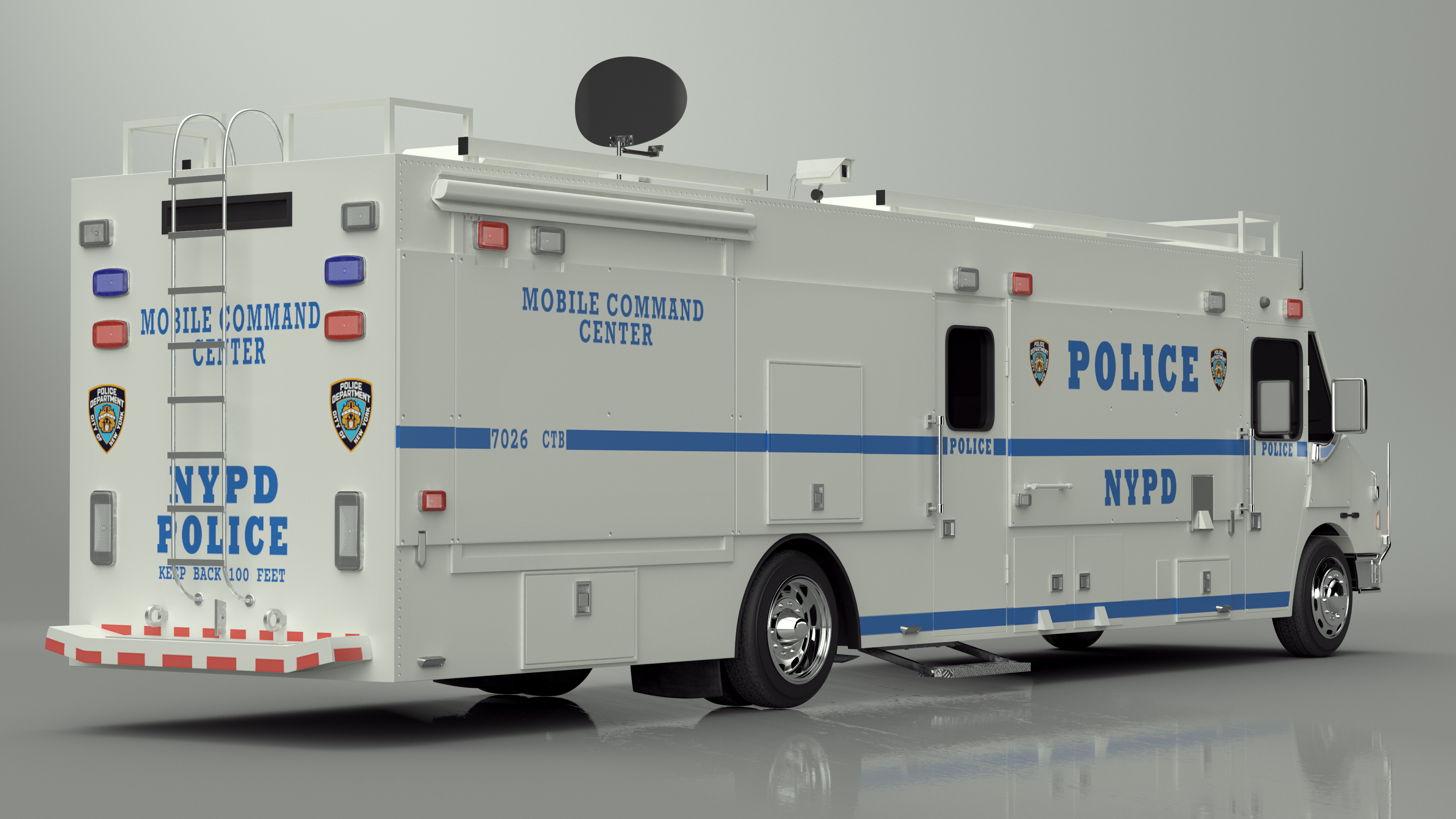 NYPD ASPCA Mobile Command Center Illuminated 3D model