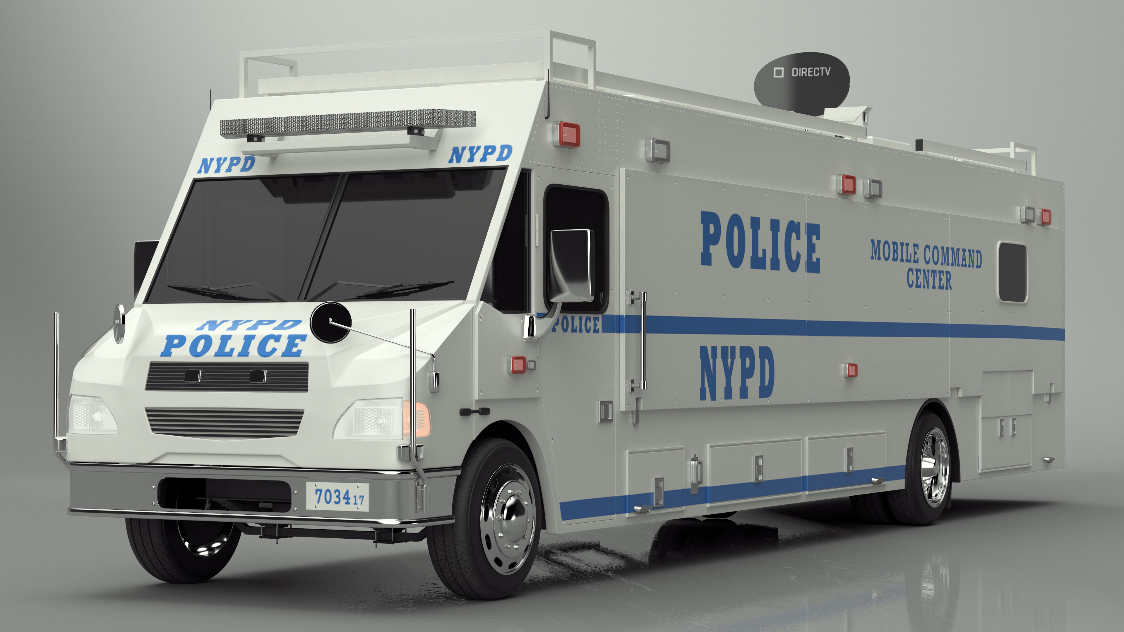 NYPD ASPCA Mobile Command Center Illuminated 3D model