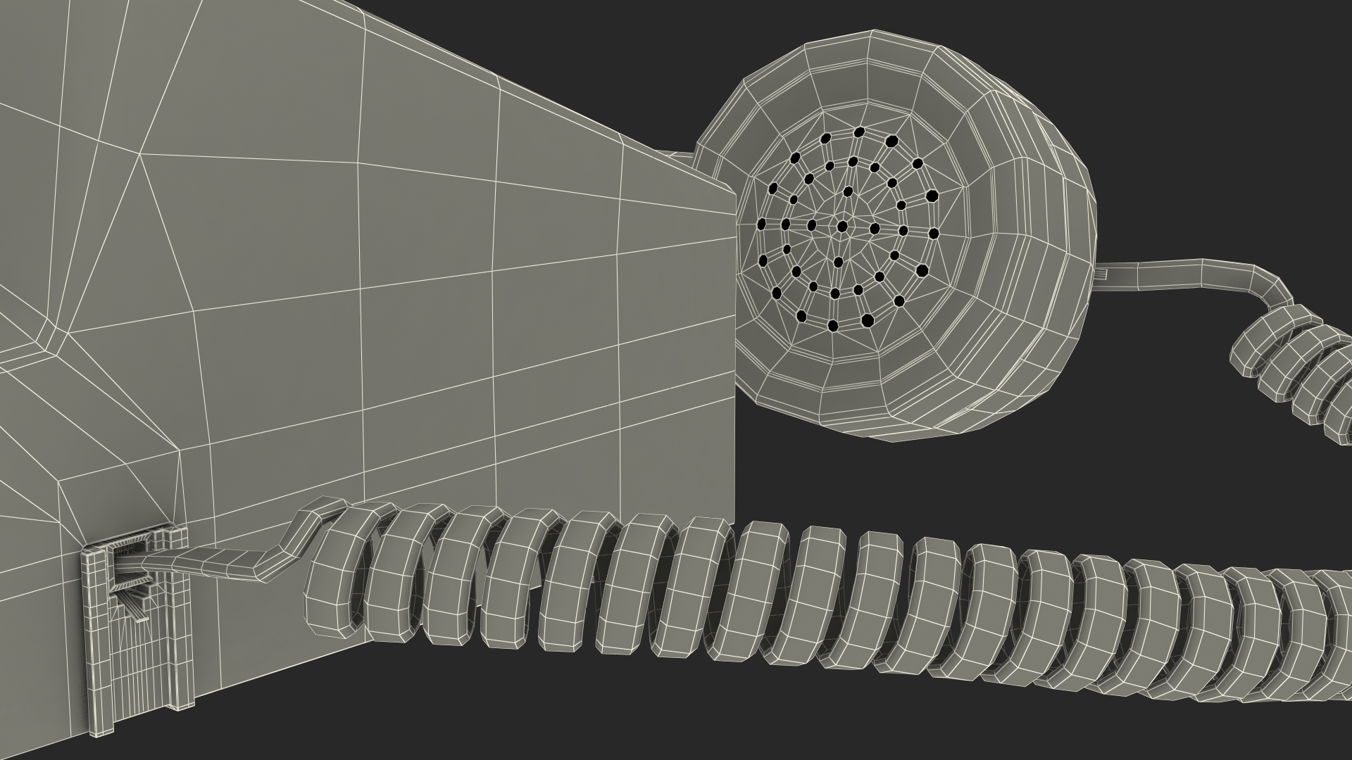 3D Vintage Telephone Off Hook