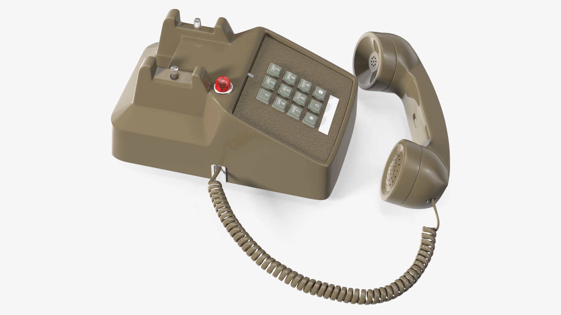 3D Vintage Telephone Off Hook