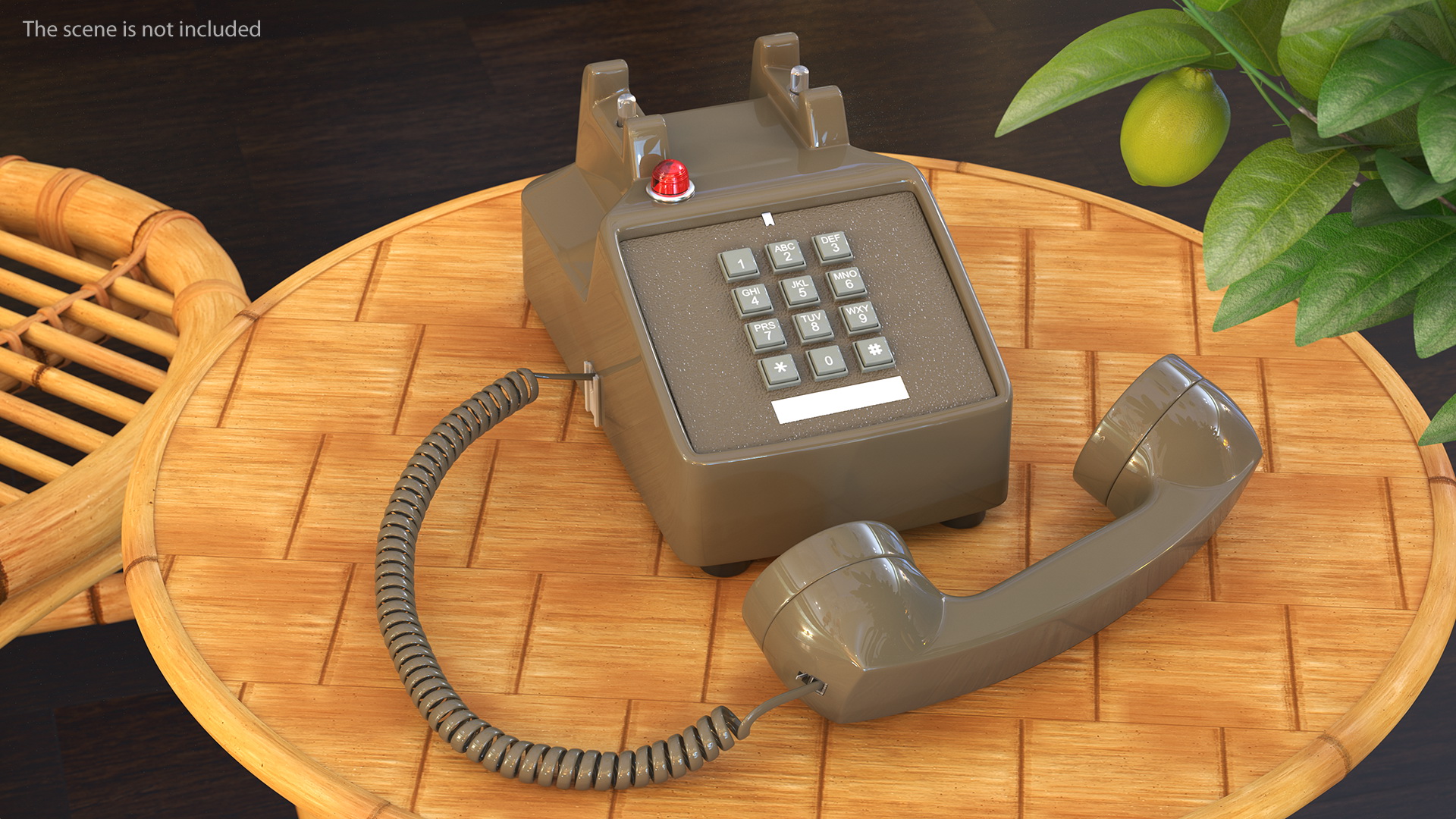 3D Vintage Telephone Off Hook