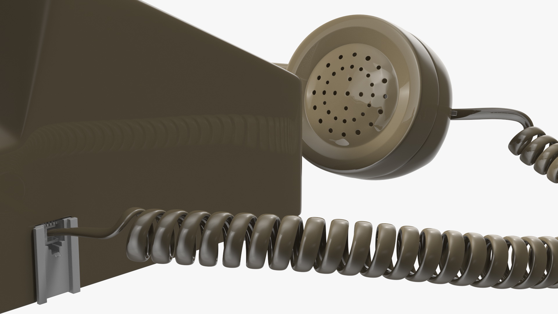 3D Vintage Telephone Off Hook