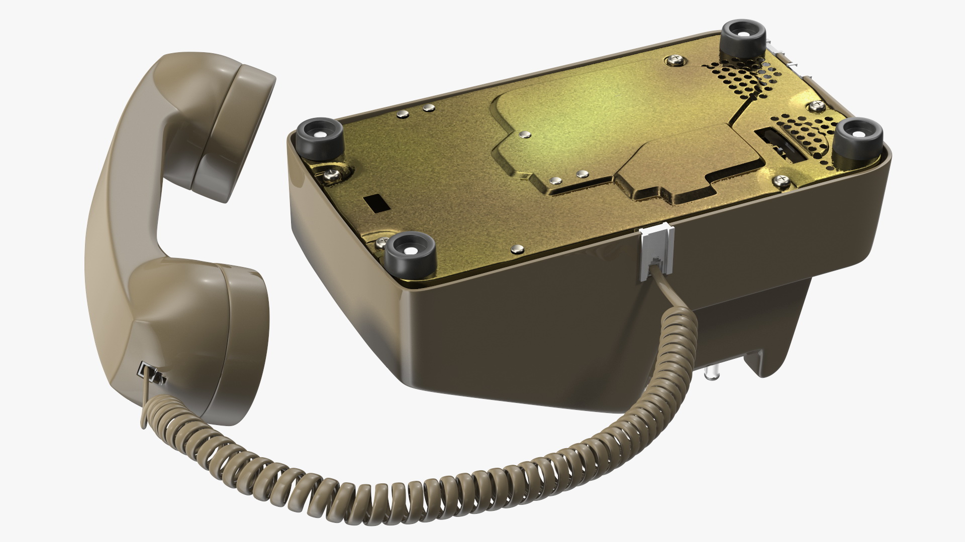 3D Vintage Telephone Off Hook
