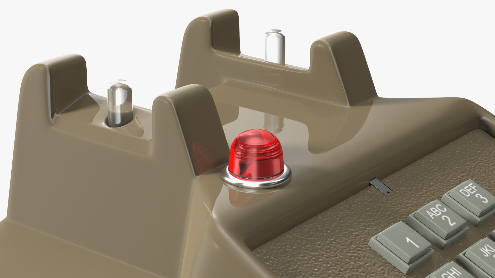 3D Vintage Telephone Off Hook