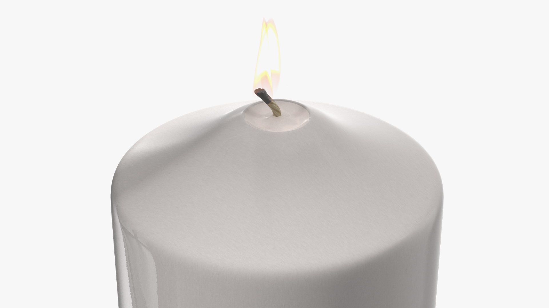 3D model Stainless Steel Lantern with Candle