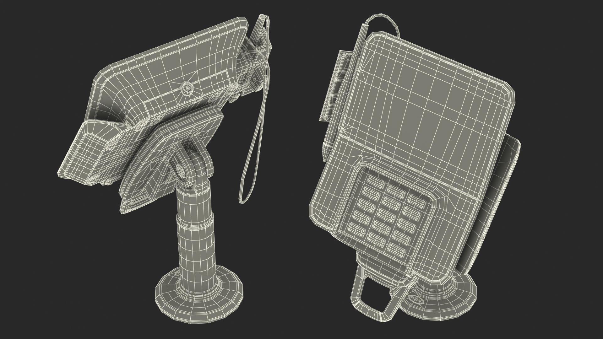 Payment Terminal Carrying Table Bracket 3D model