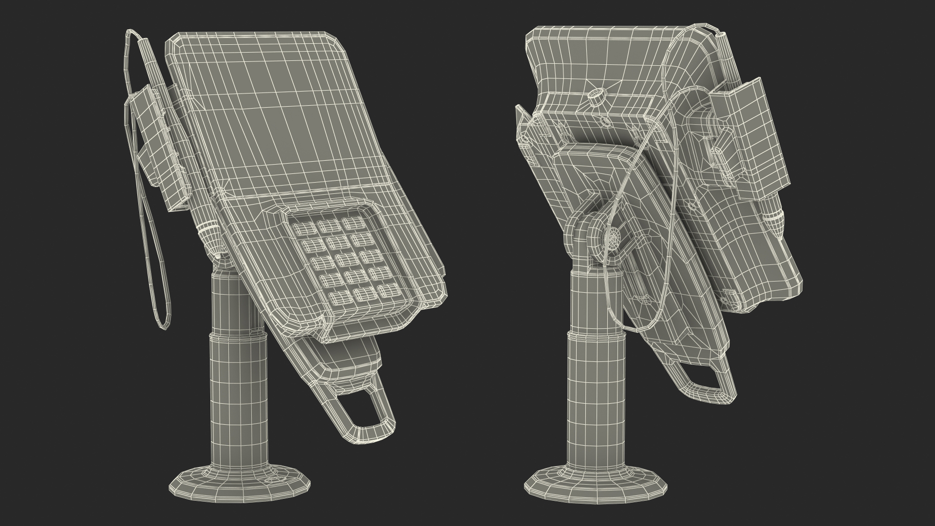 Payment Terminal Carrying Table Bracket 3D model