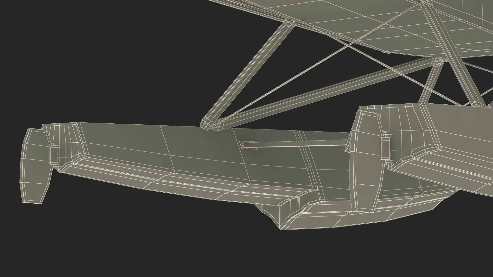 Classic Monoplane Aircraft Piper J-3 with Floats Rigged for Cinema 4D 3D model