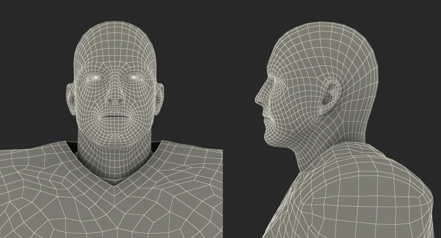 3D American Football Player Fur model