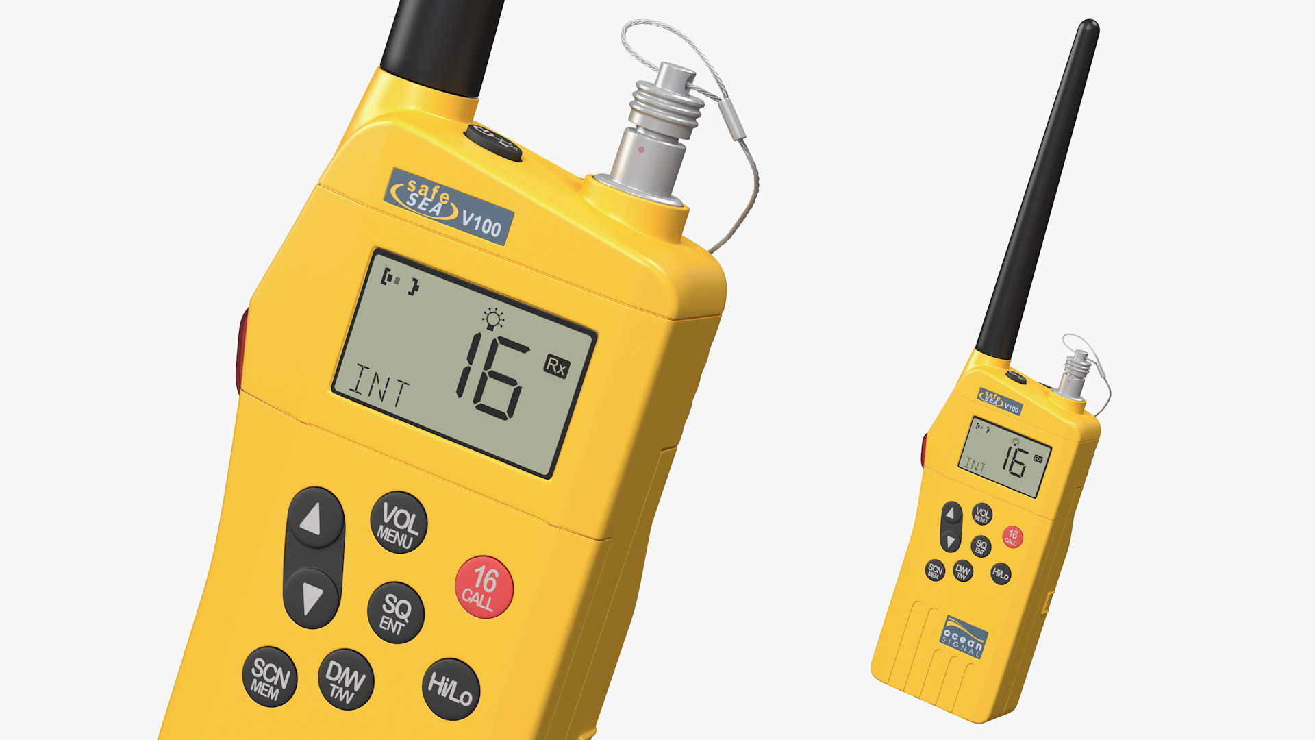 3D Ocean Signal SafeSea V100 GMDSS VHF Radio