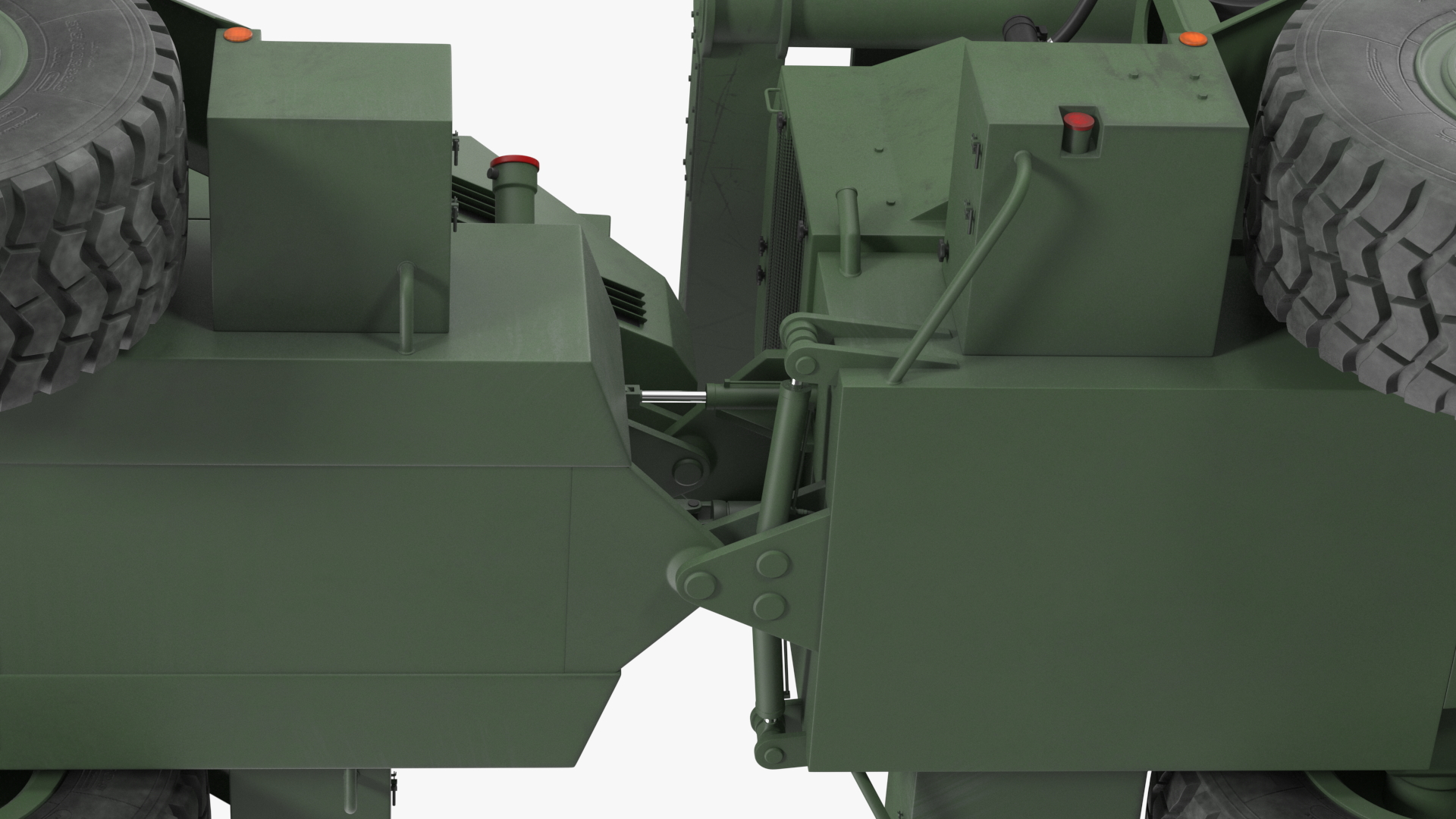 3D model Used Khaki Mine Sweeper Vehicle Hydrema 910 Rigged