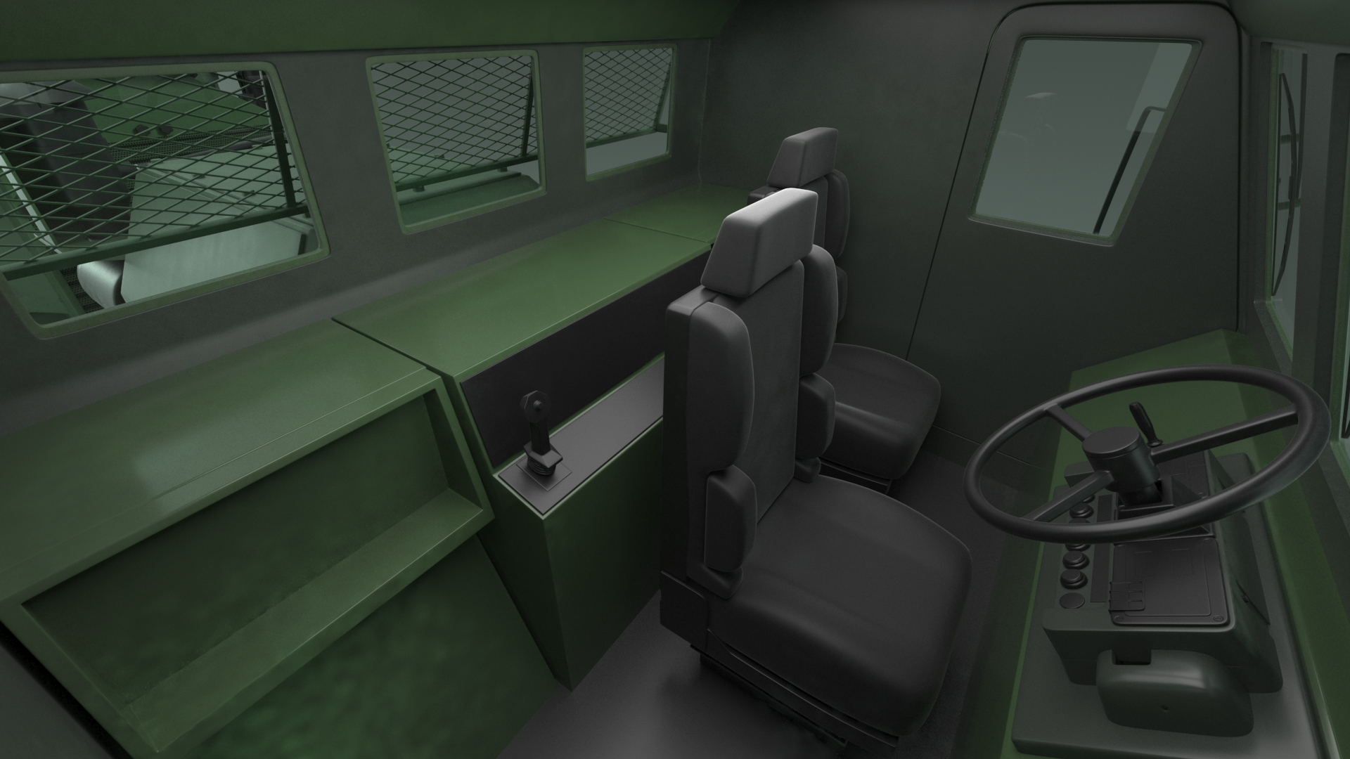 3D model Used Khaki Mine Sweeper Vehicle Hydrema 910 Rigged