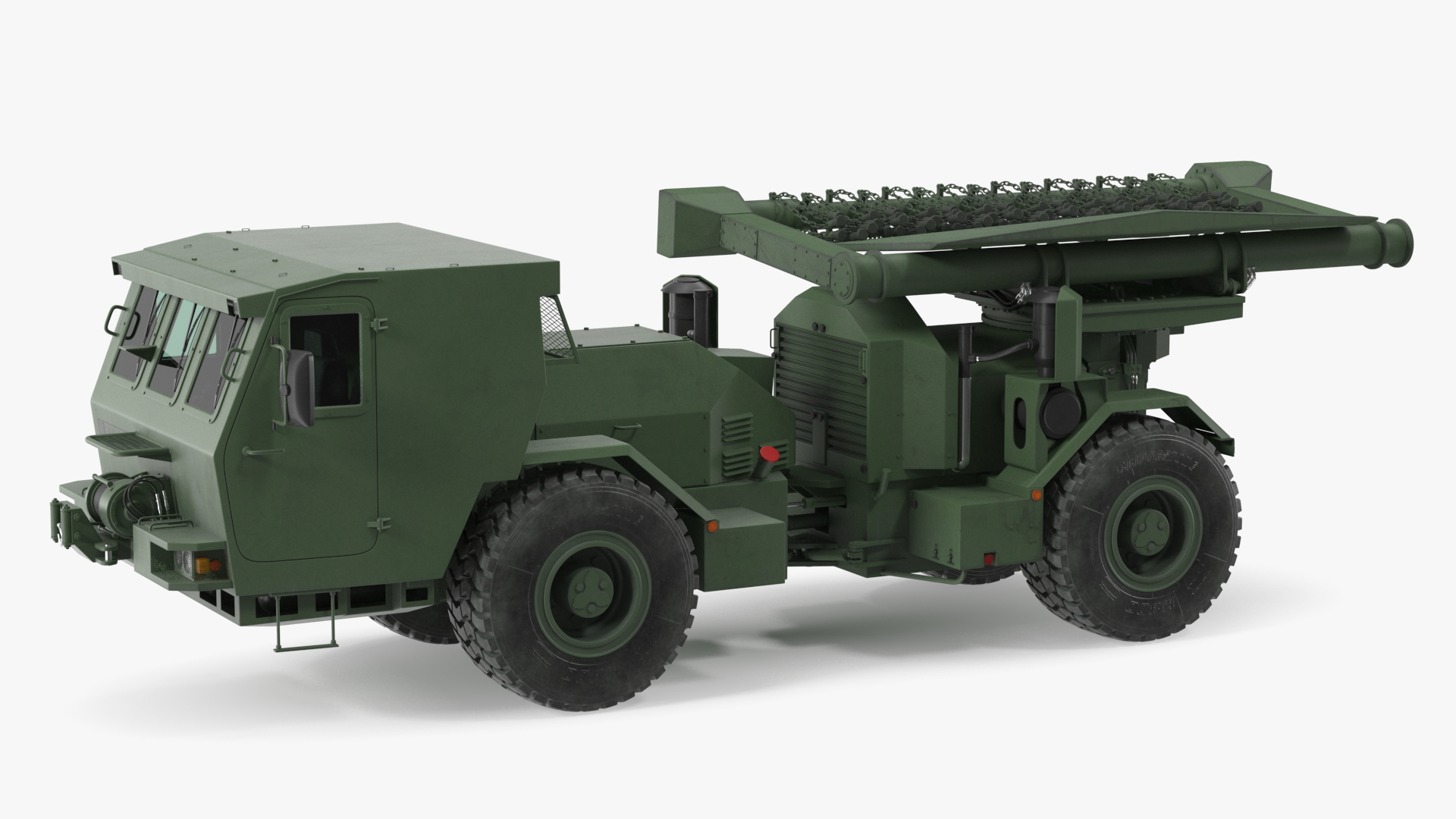 3D model Used Khaki Mine Sweeper Vehicle Hydrema 910 Rigged