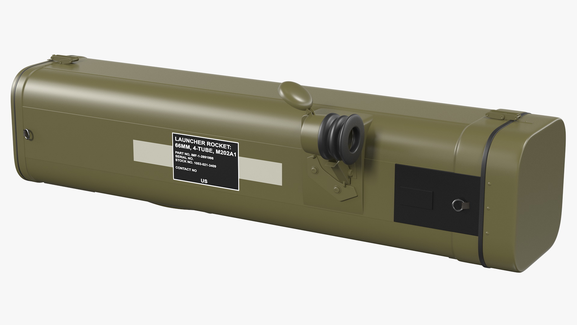 3D Incendiary Rocket Launcher M202A1 FLASH Set model