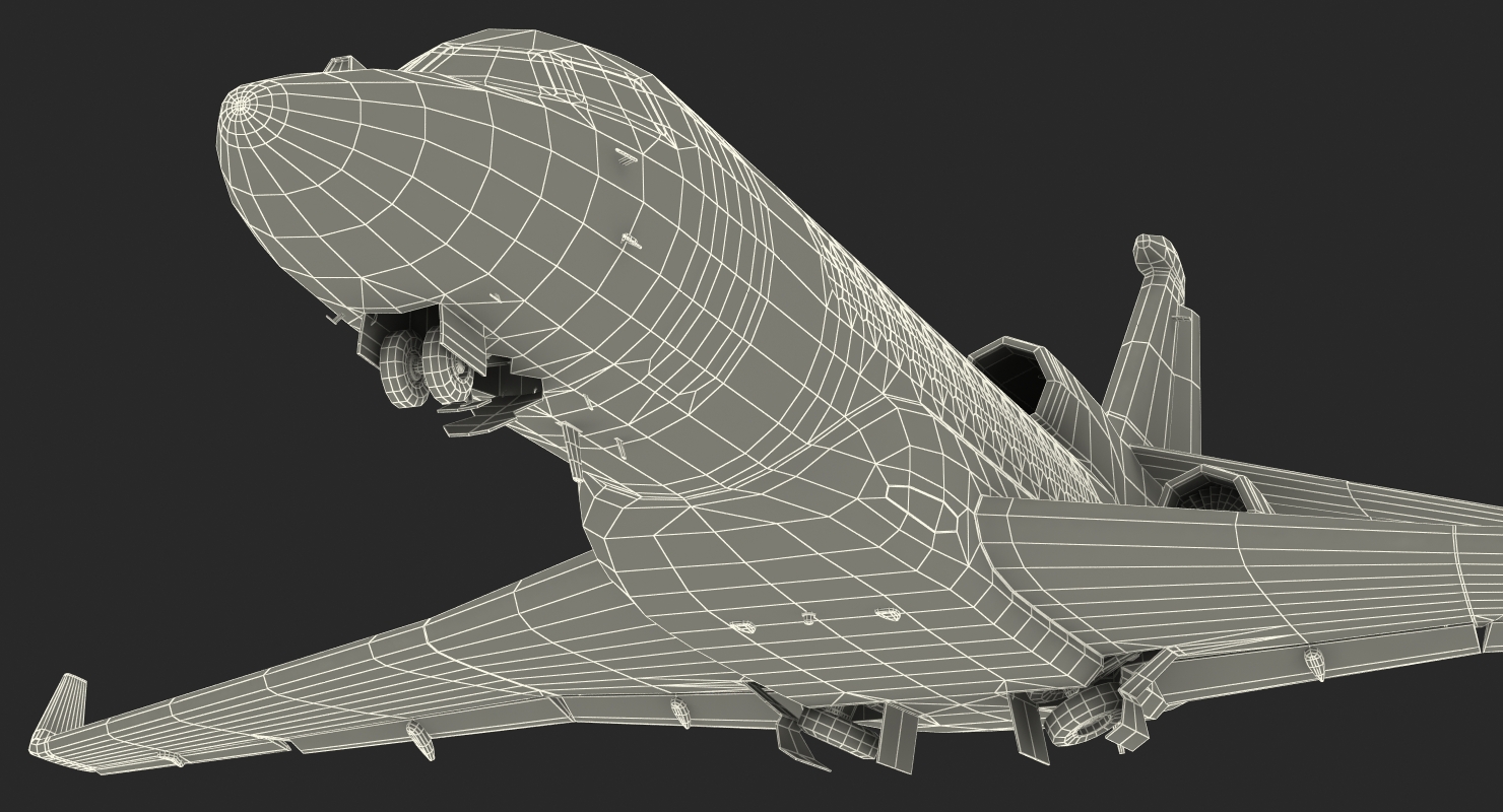 Business Jet Dassault Falcon 7X Generic 3D model