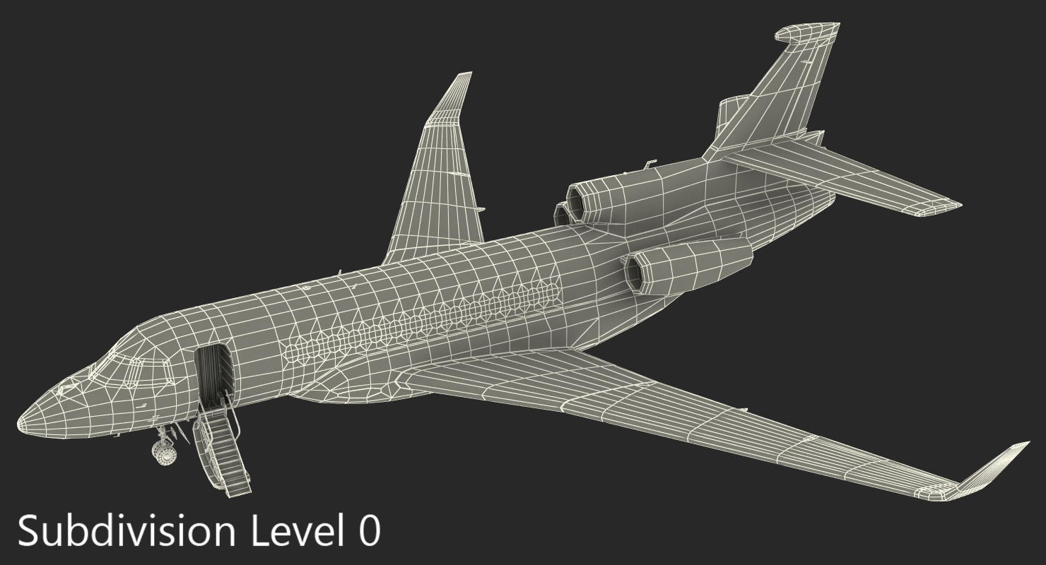Business Jet Dassault Falcon 7X Generic 3D model