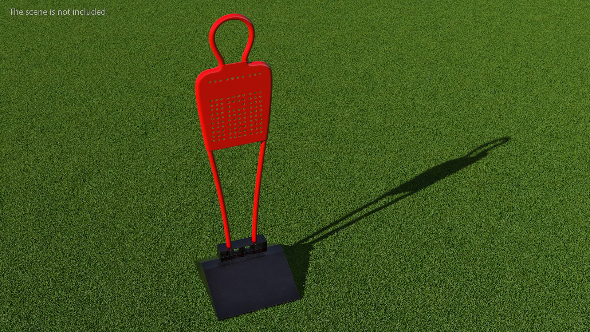 Training Aid for Kids Soccer Mini Mannequin Red 3D