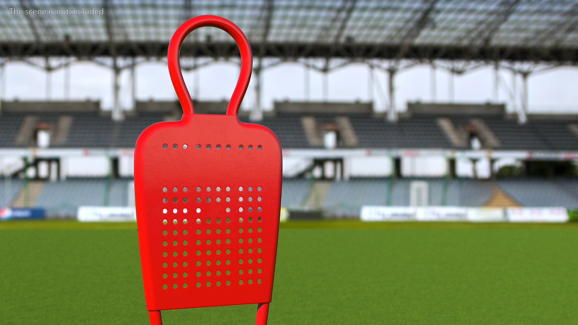 Training Aid for Kids Soccer Mini Mannequin Red 3D