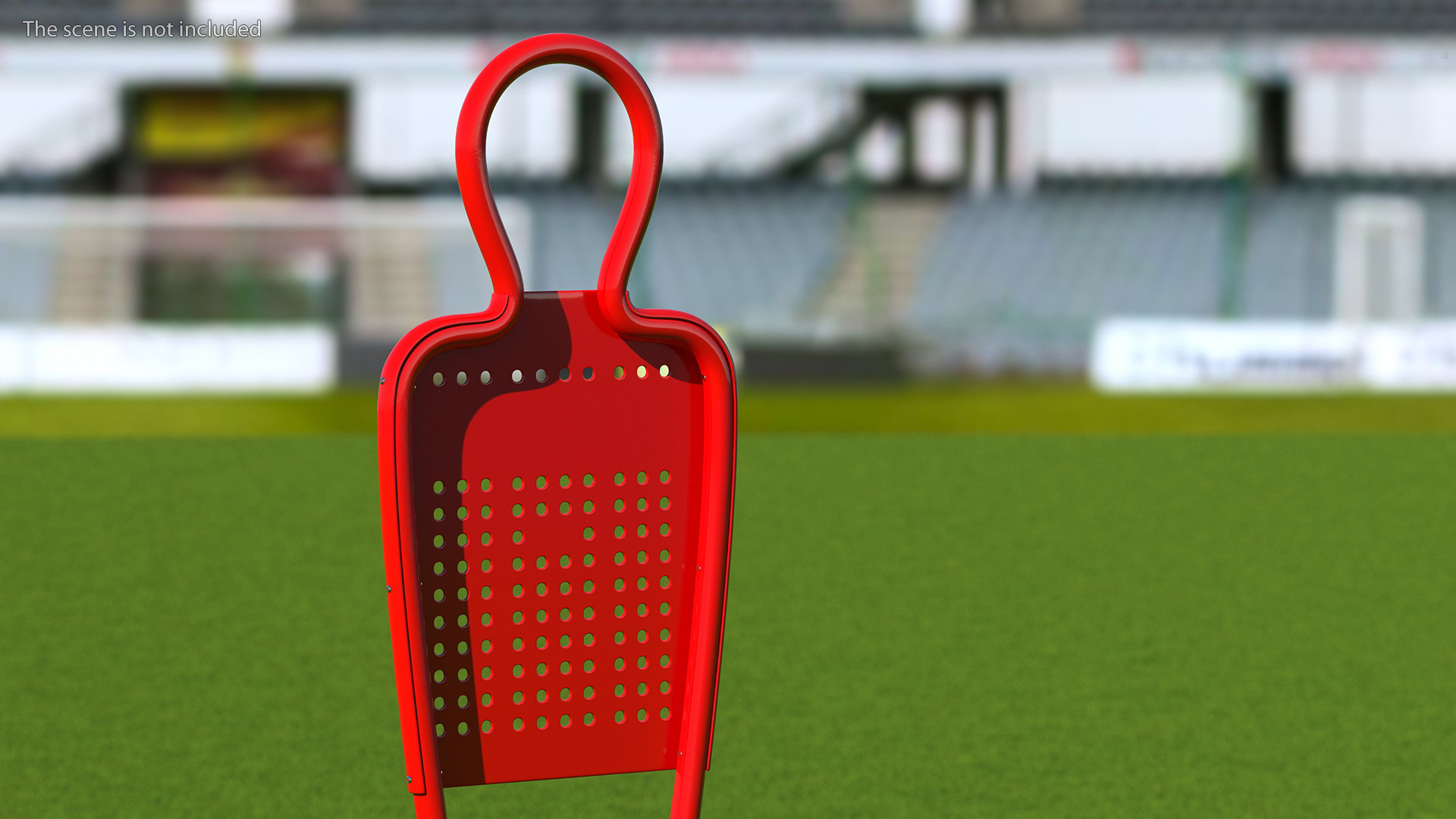 Training Aid for Kids Soccer Mini Mannequin Red 3D