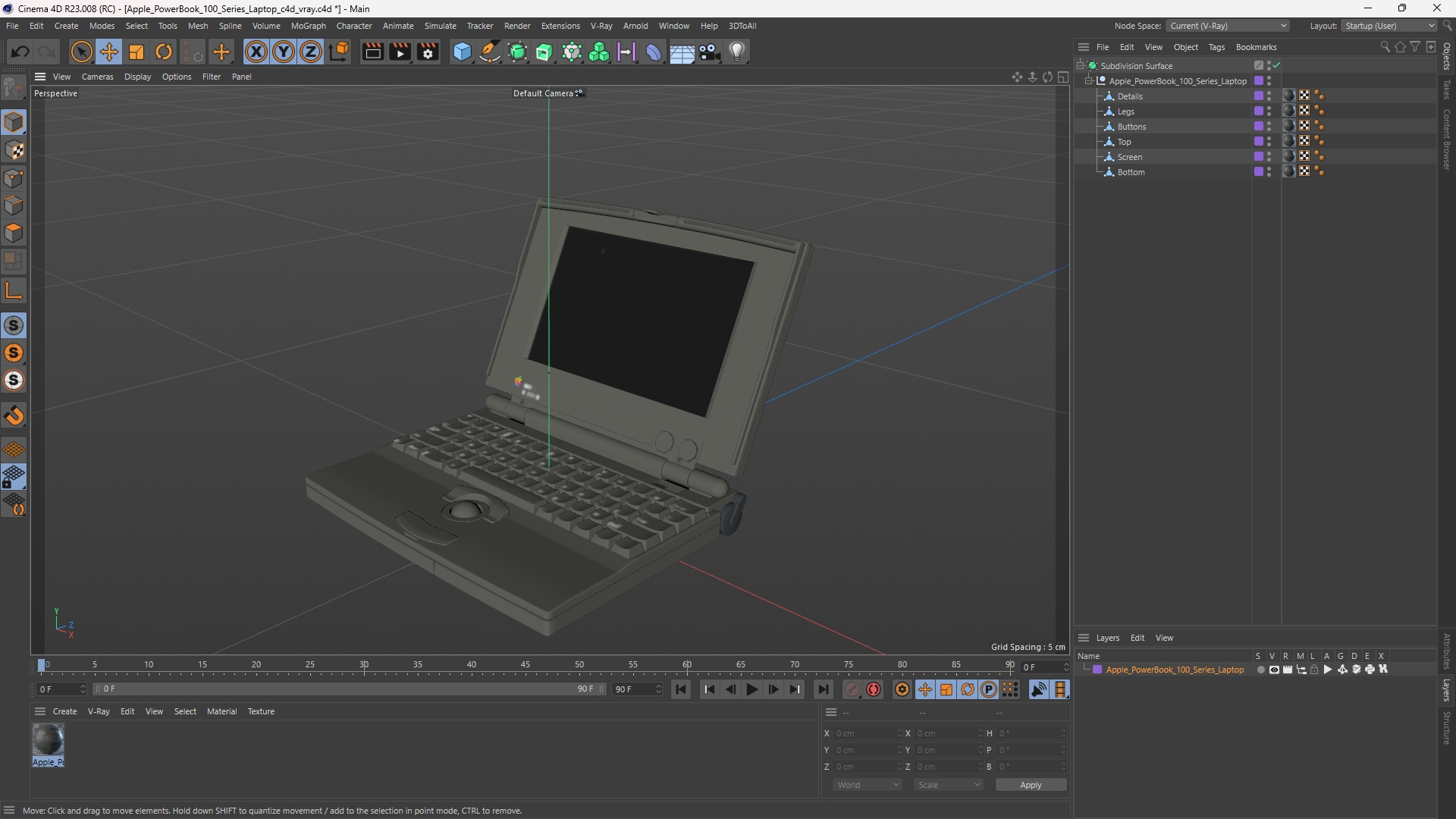 Apple PowerBook 100 Series Laptop - view 12