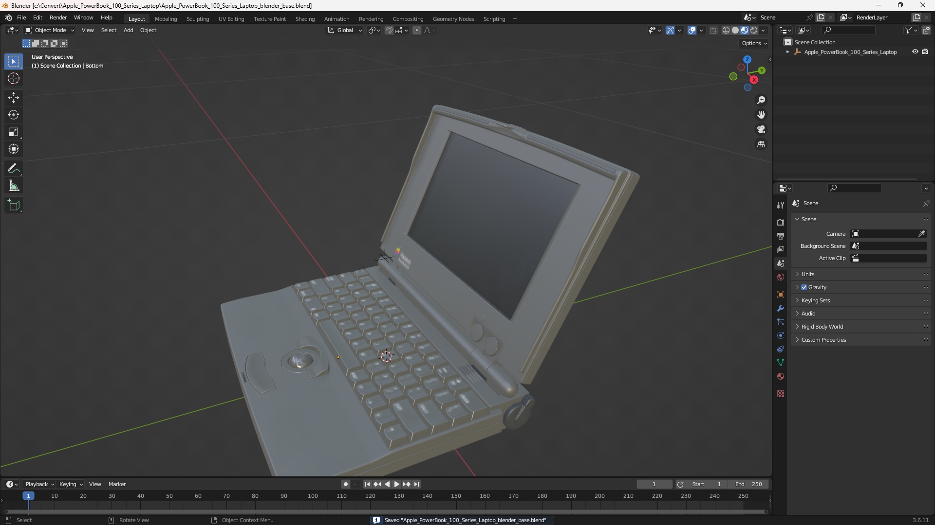 Apple PowerBook 100 Series Laptop - view 10