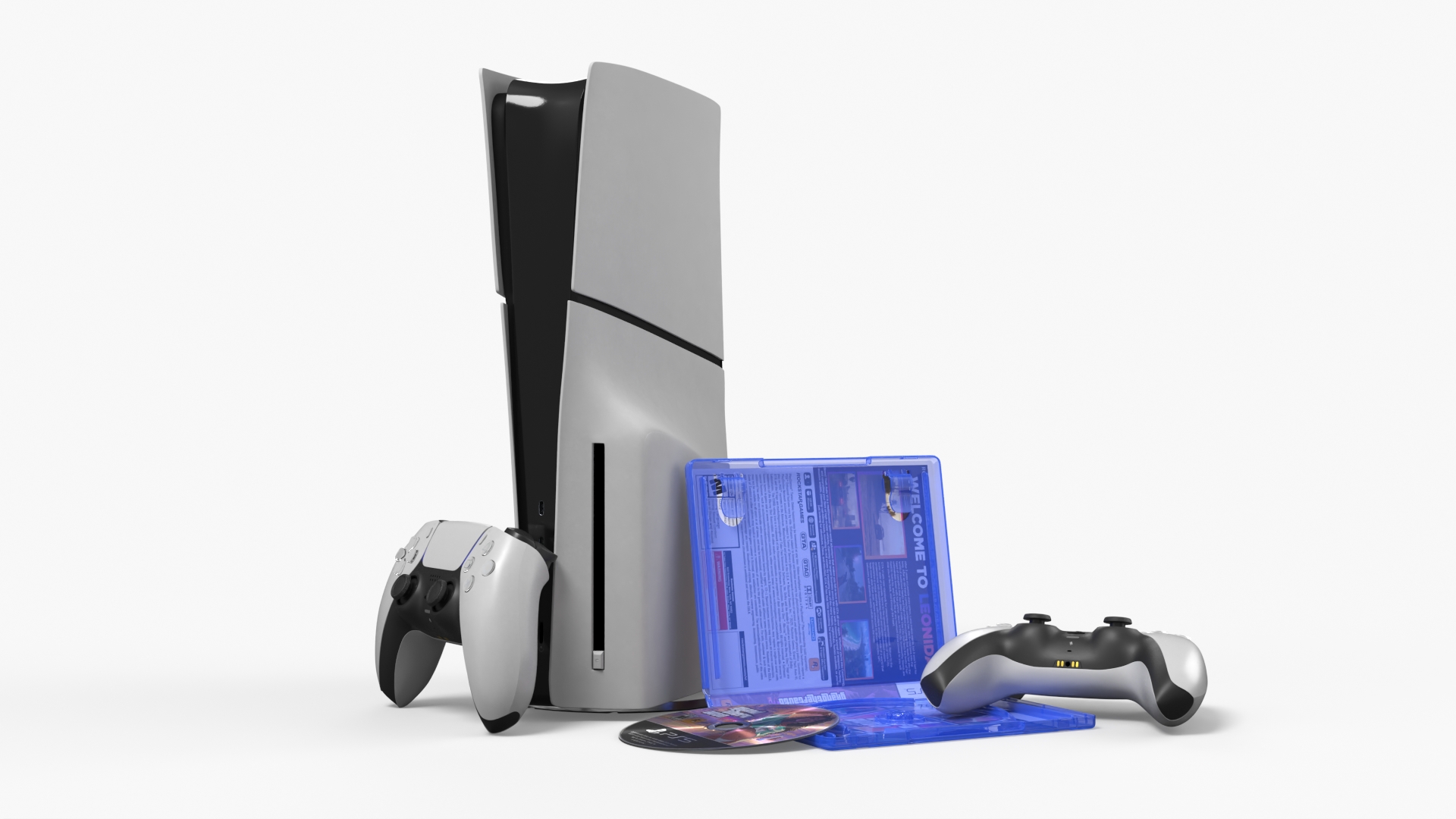 PlayStation 5 with GTA 6 Case and Disc Set, view 4