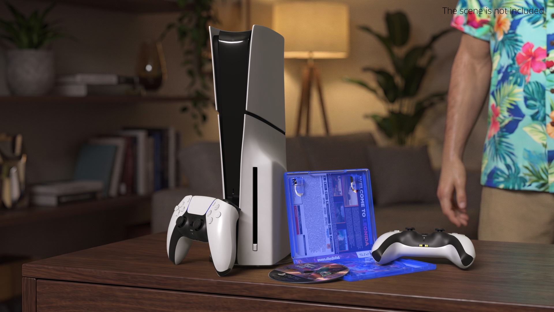 PlayStation 5 with GTA 6 Case and Disc Set, view 2
