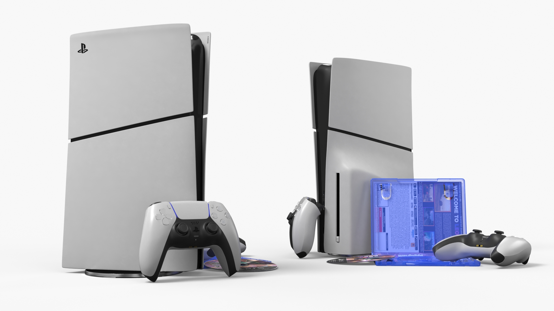 PlayStation 5 with GTA 6 Case and Disc Set, view 3