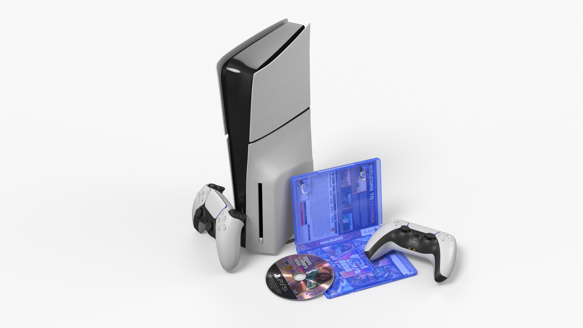 PlayStation 5 with GTA 6 Case and Disc Set