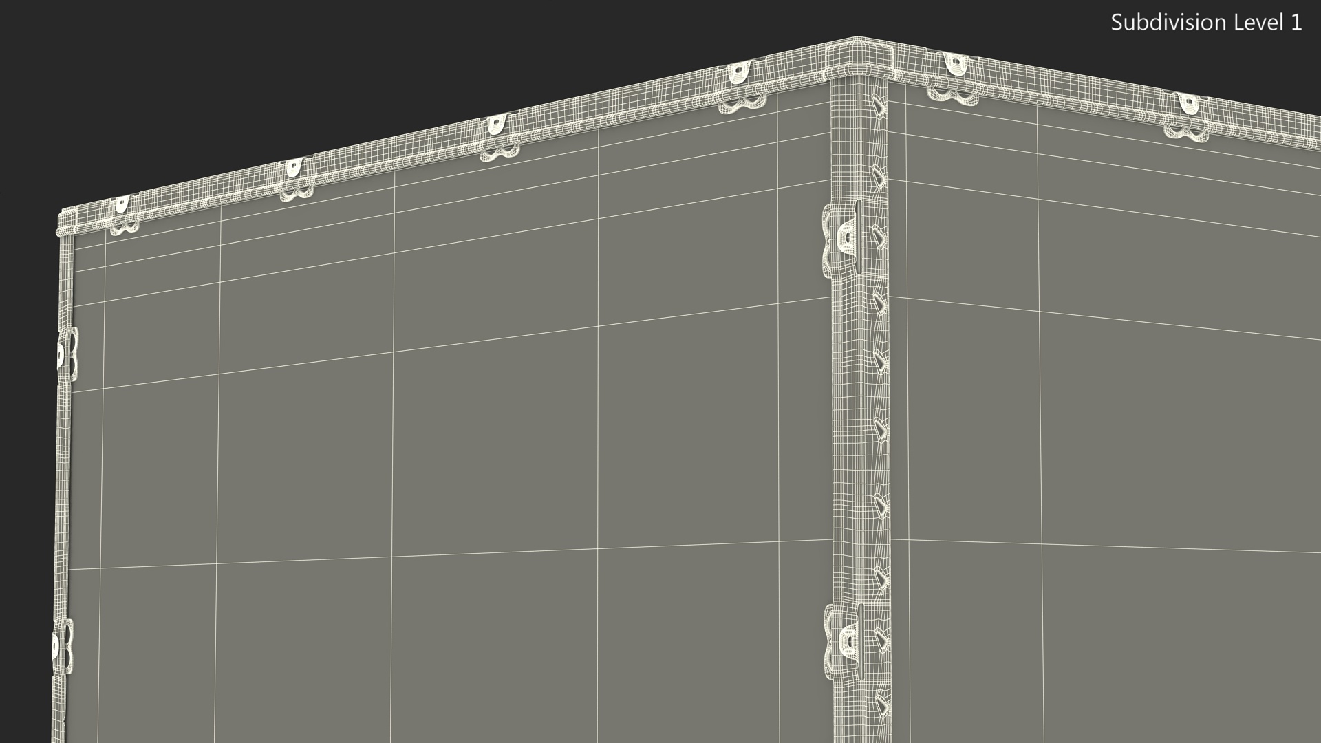 3D model Export Shipment Wooden Container 84x48 Inches