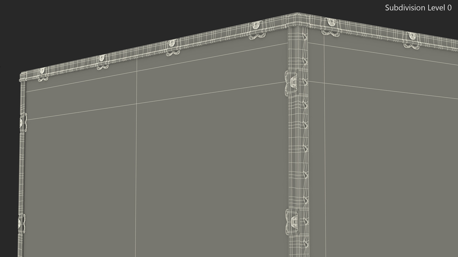3D model Export Shipment Wooden Container 84x48 Inches