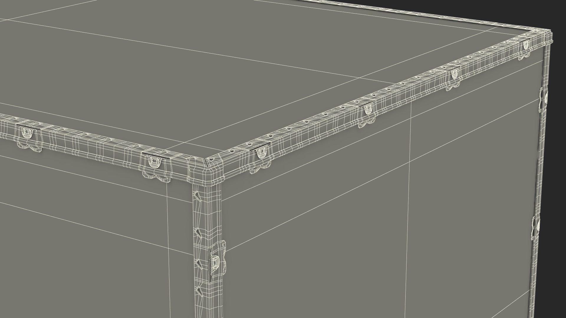 3D model Export Shipment Wooden Container 84x48 Inches