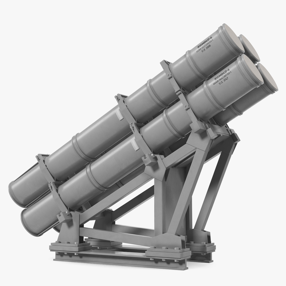 MK 141 Missile Launching System RGM 84 Harpoon SSM Navy 3D Model