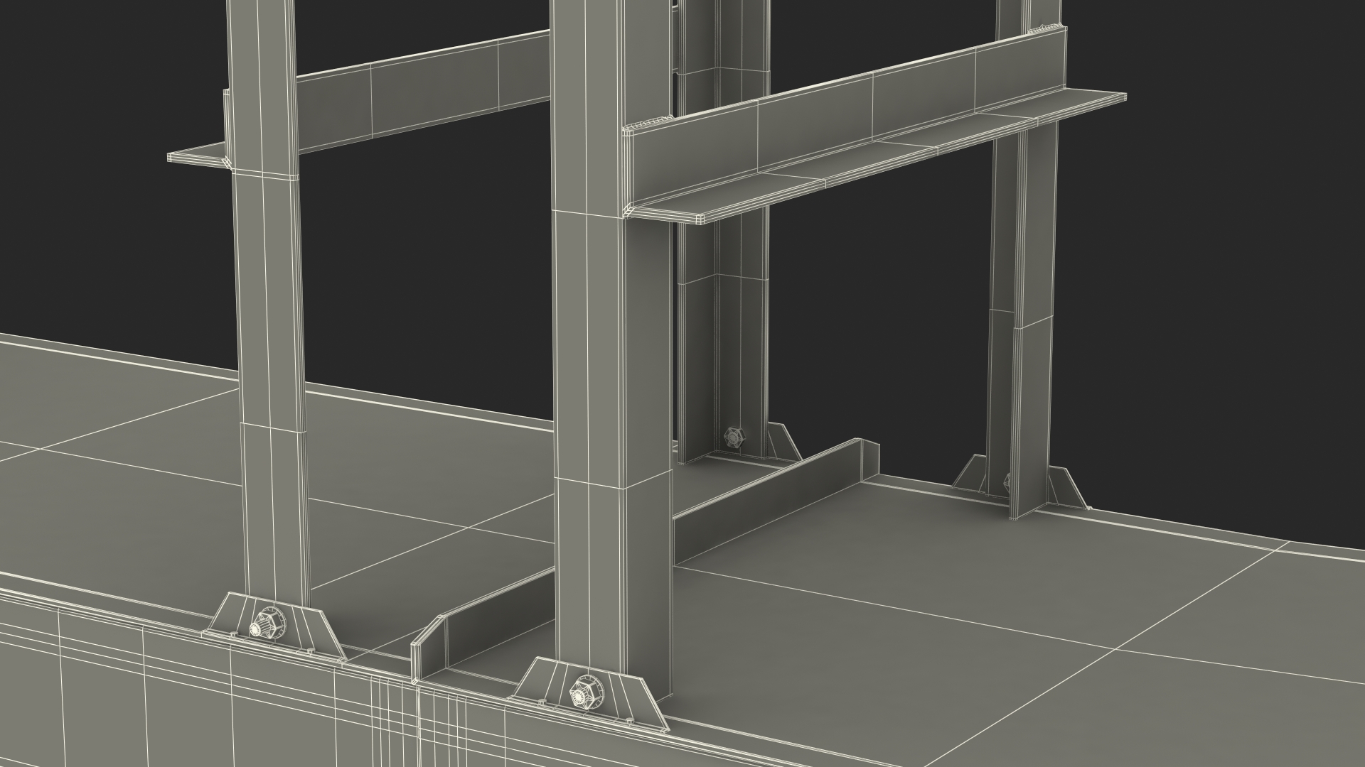 Conveyor Line With Boxes 3D model