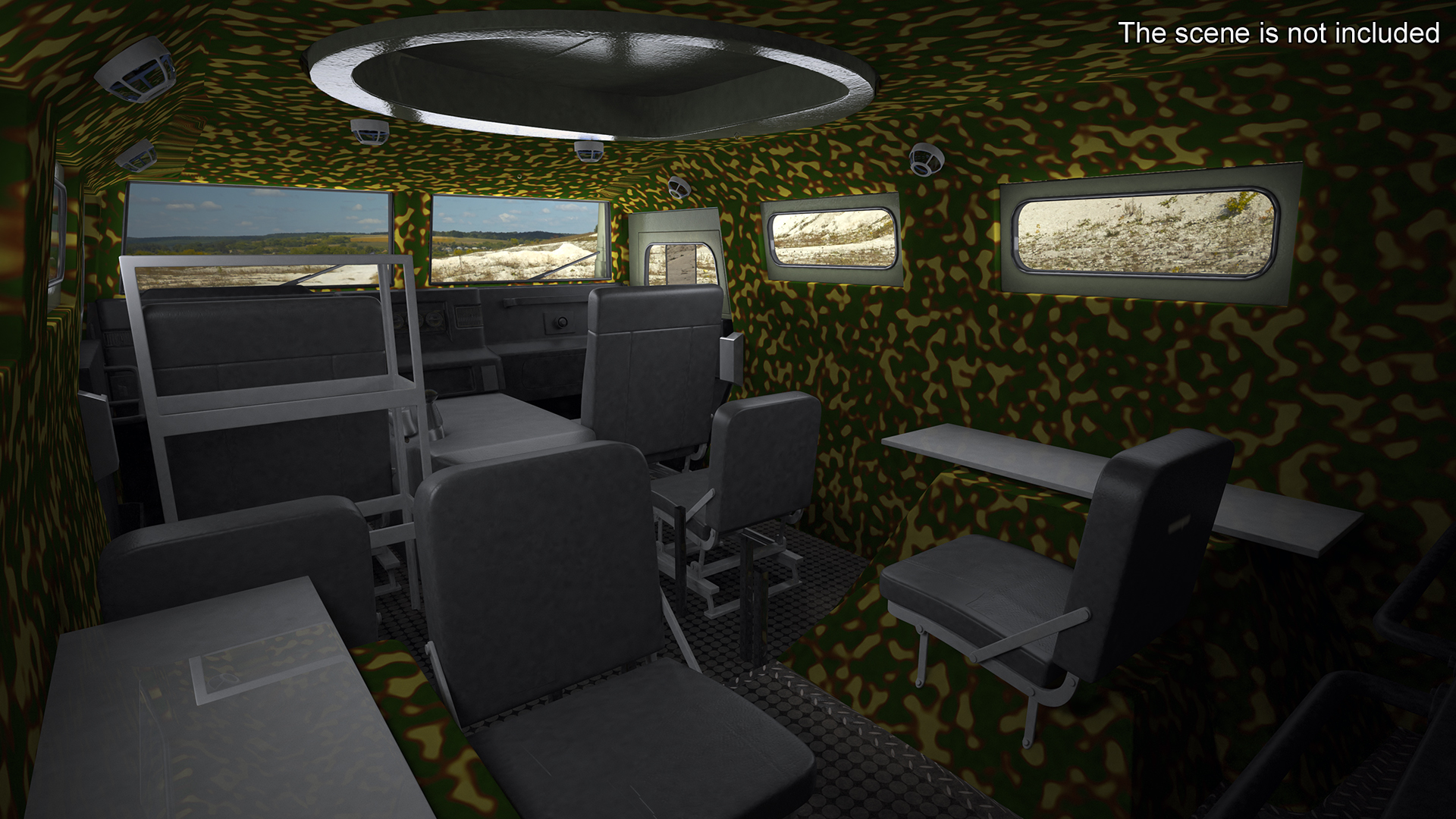 3D model Military Truck with Missile System Crotale NG