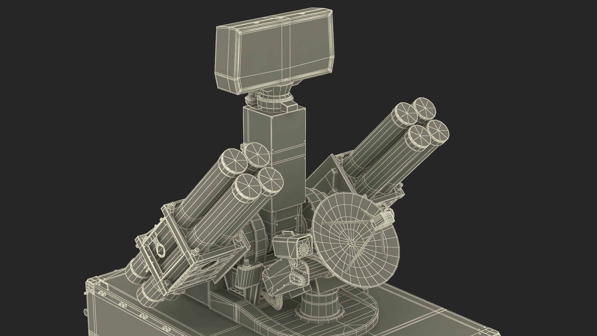 3D model Military Truck with Missile System Crotale NG