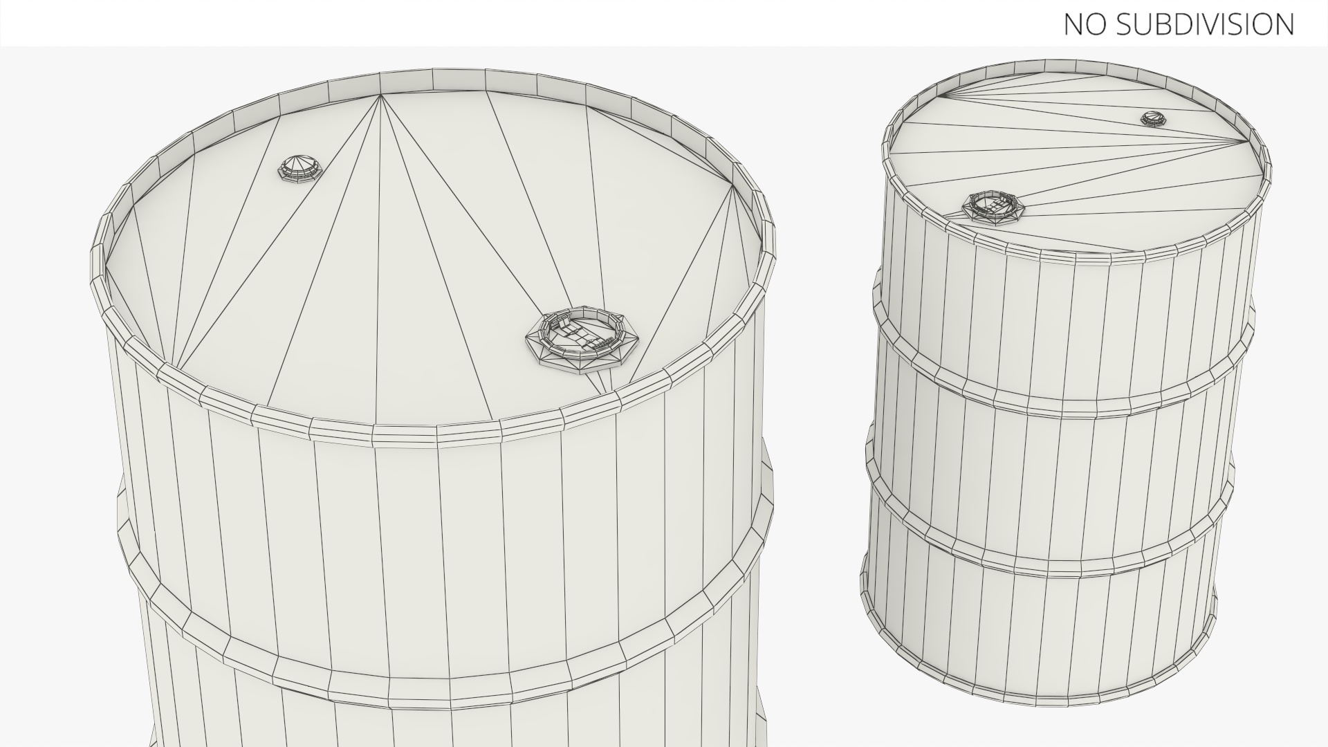 Oil Storage Steel Barrel Black Game Ready - view 8