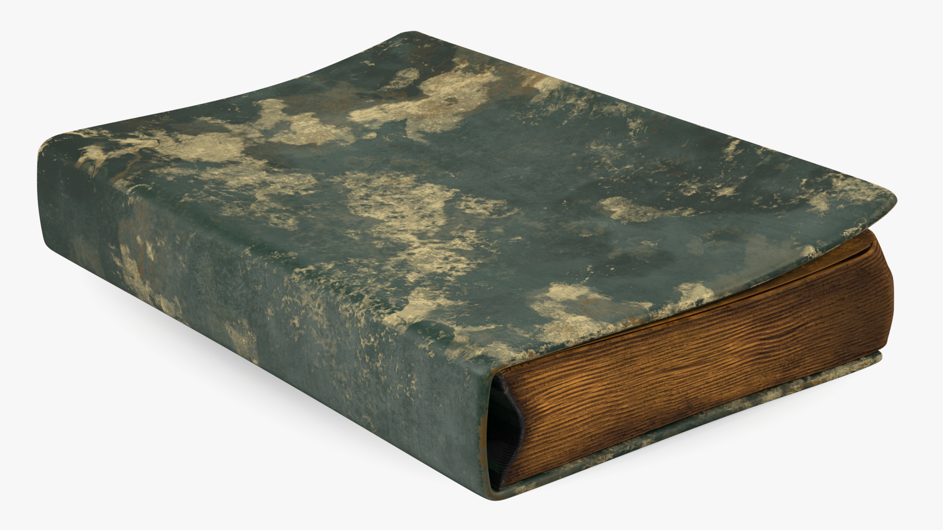 3D Closed Clean Old Book