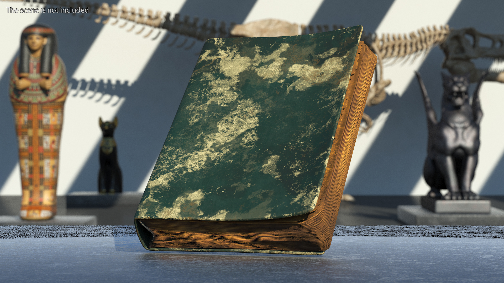 3D Closed Clean Old Book
