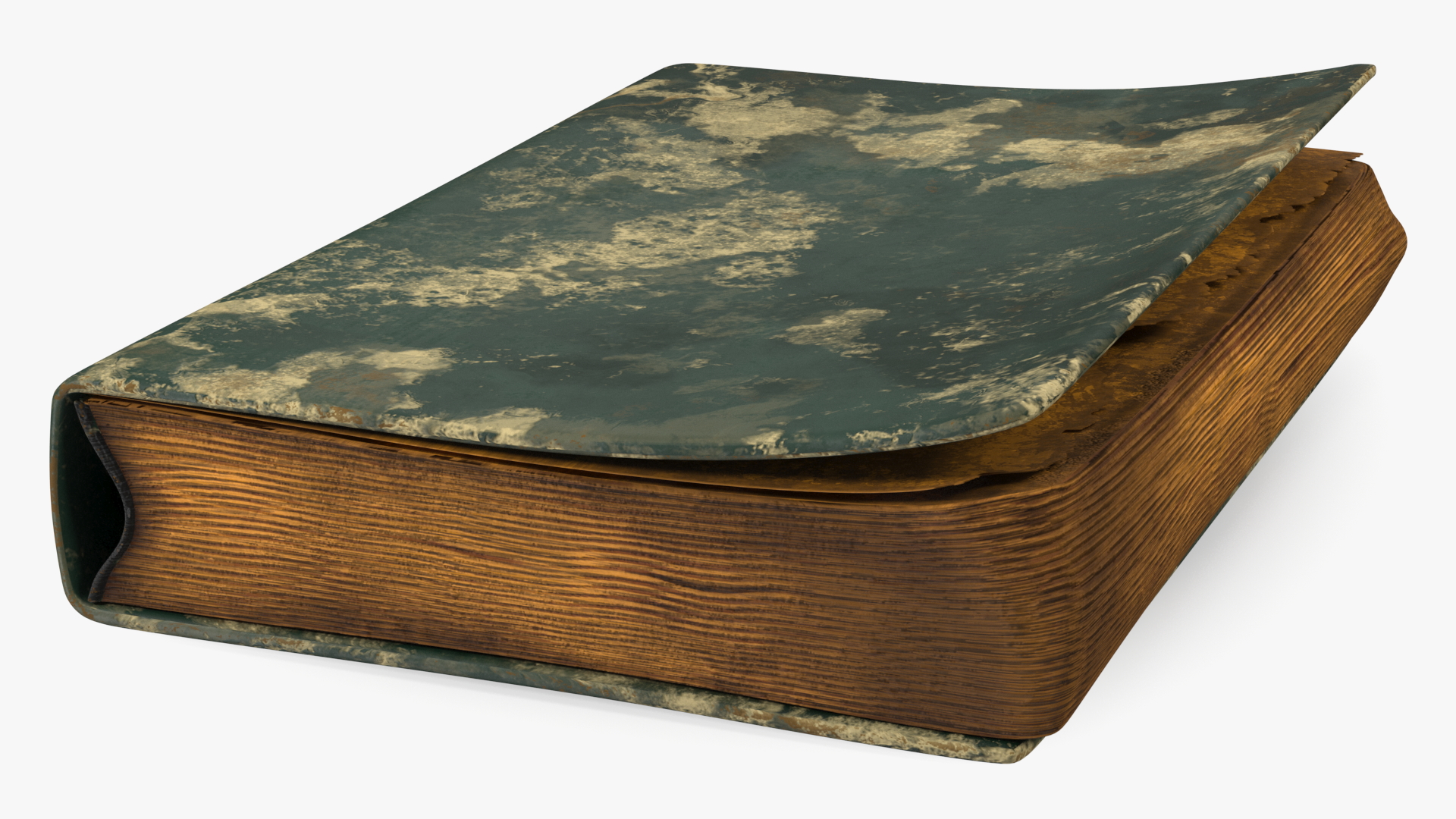 3D Closed Clean Old Book