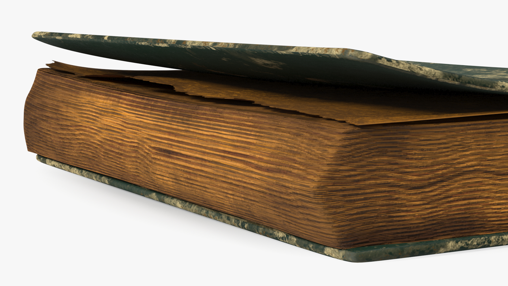 3D Closed Clean Old Book