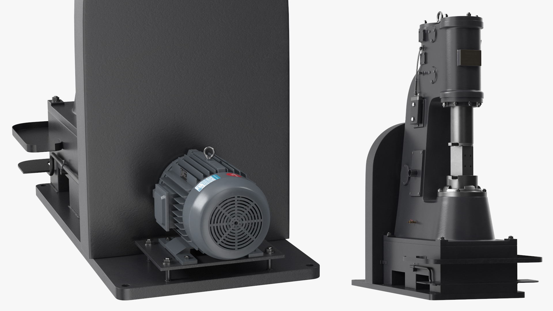 Modern Power Forging Hammer 3D
