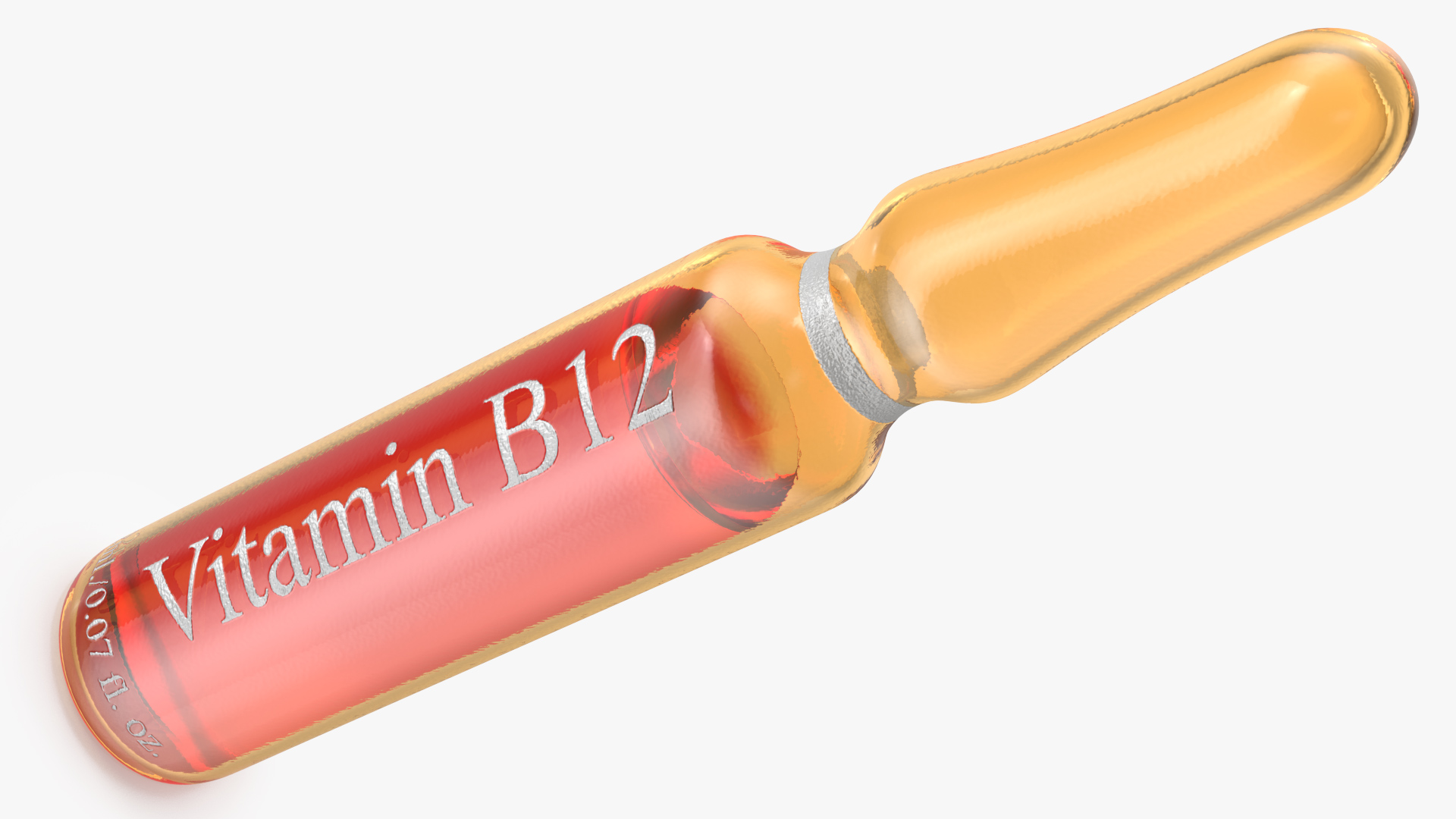 Vitamin B12 2ml Amber Ampoule 3D model