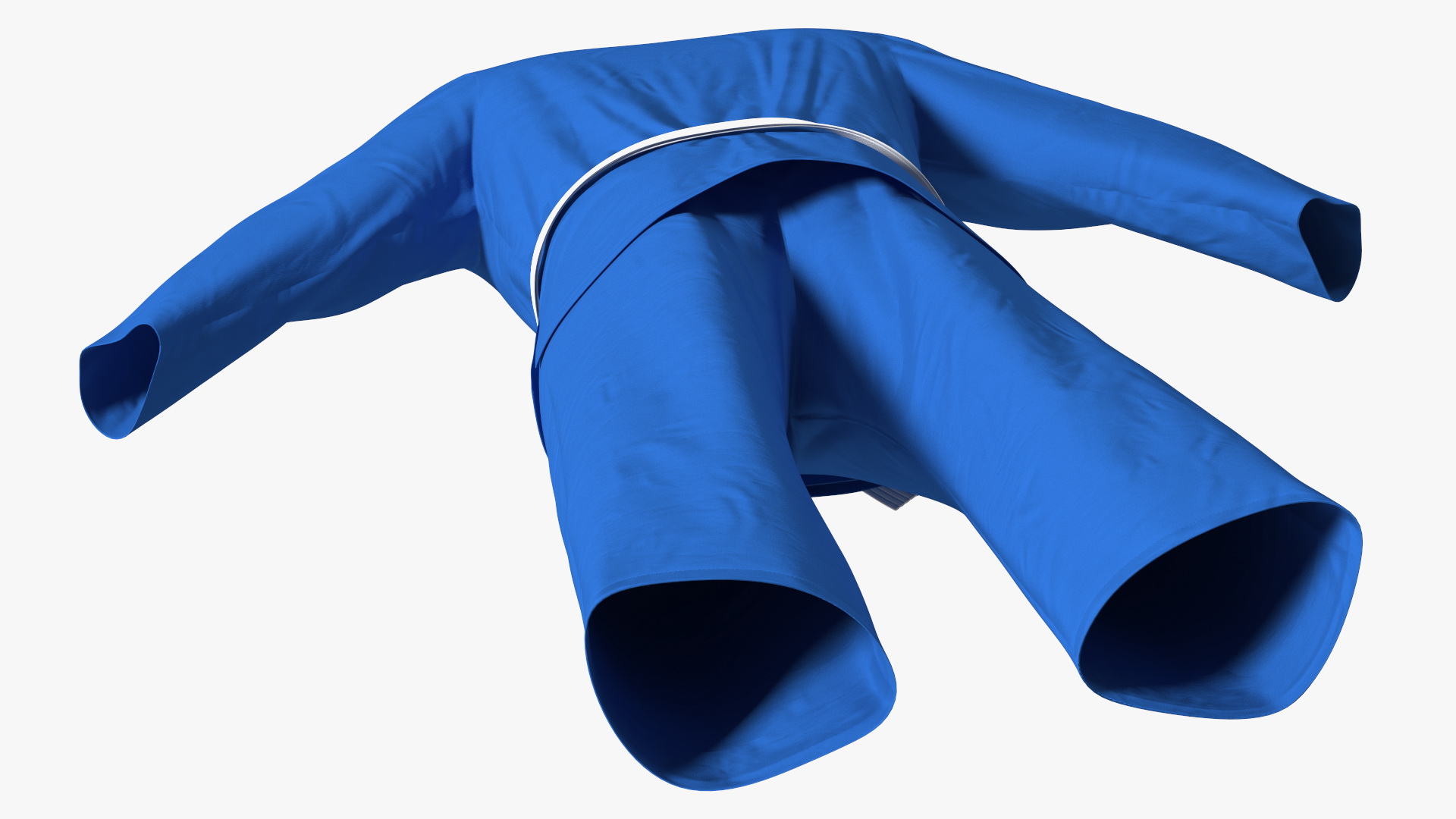 Karate Uniform Blue 3D model